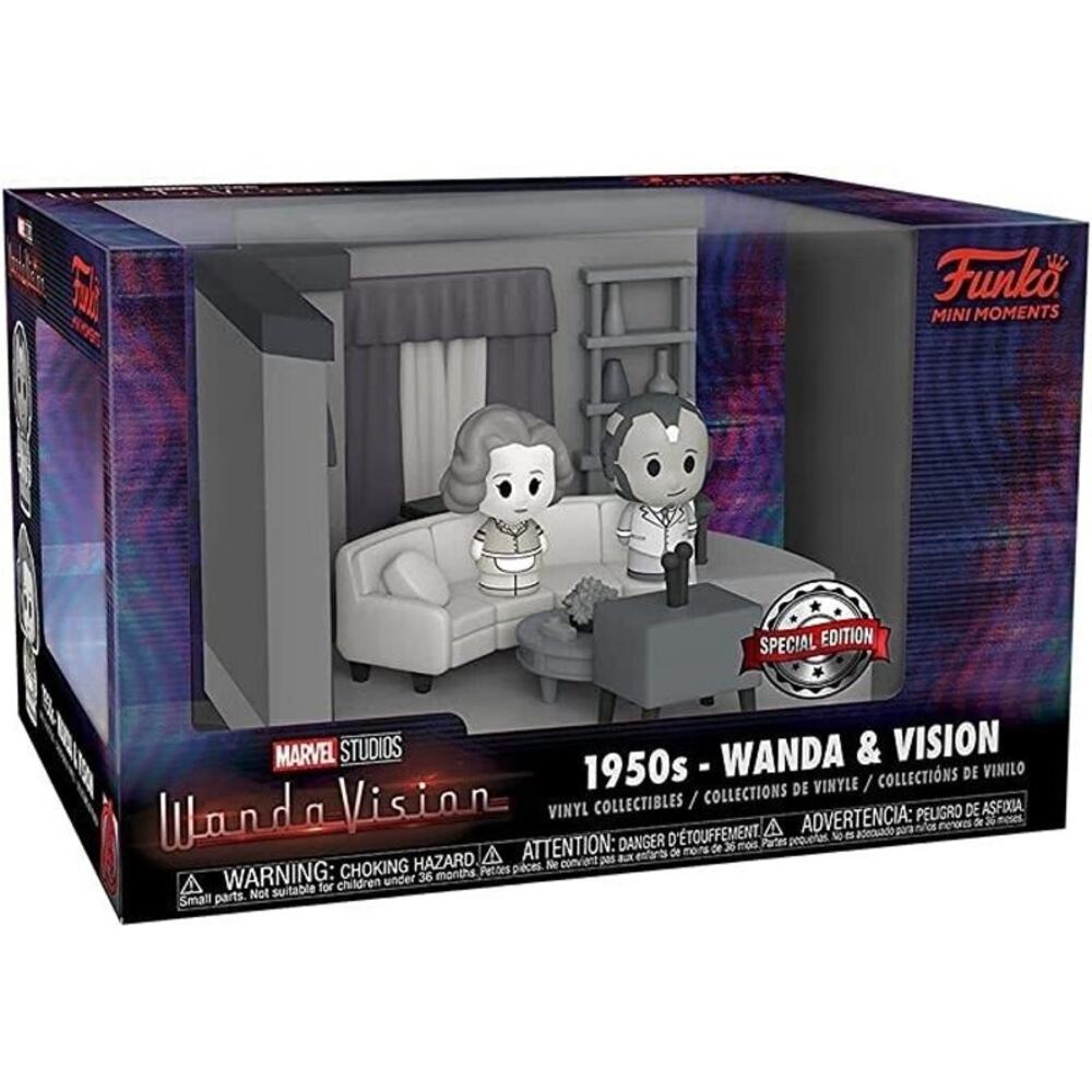 2 Funko Pop! Marvel Mini Moment Wanda Vision 50's & 70' Used Out of Box